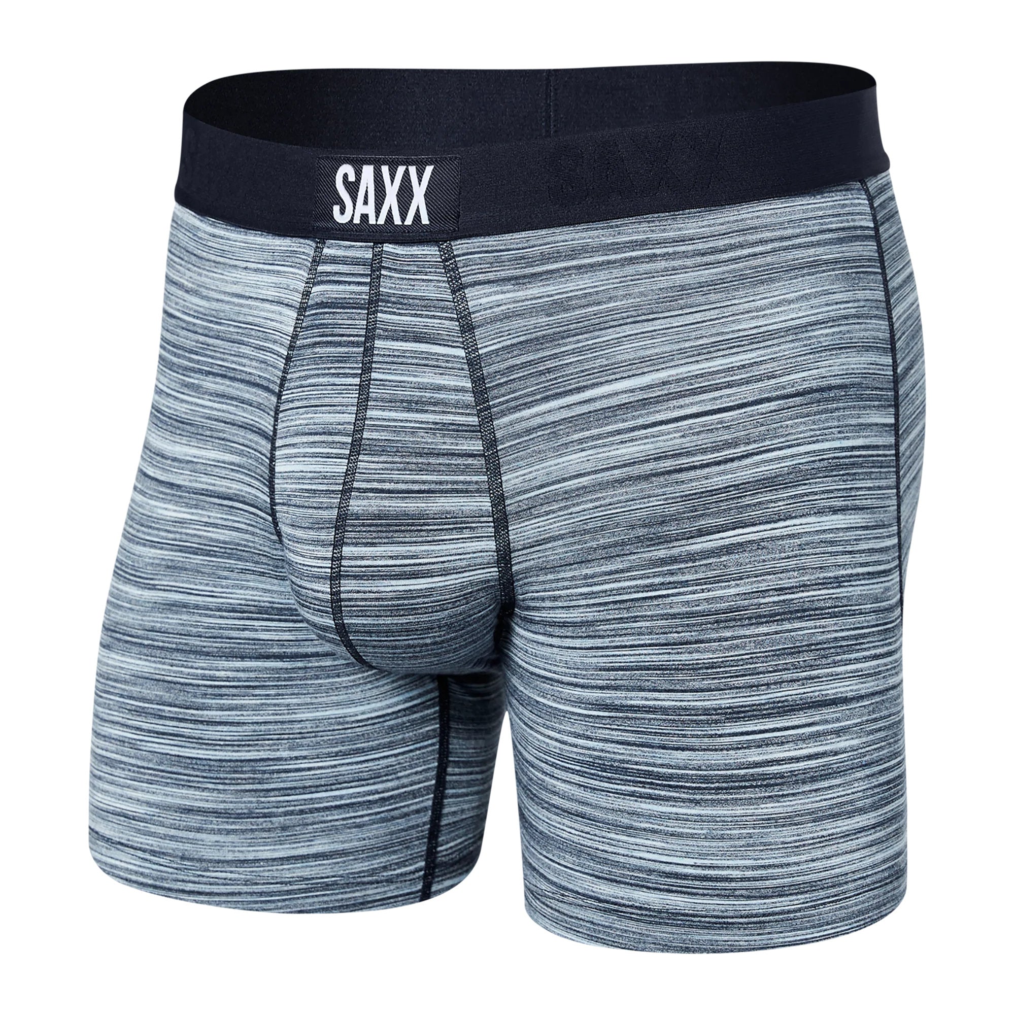 Saxx 285027 Men's Boxer Briefs Underwear Red/Blue Space Dye X-Large