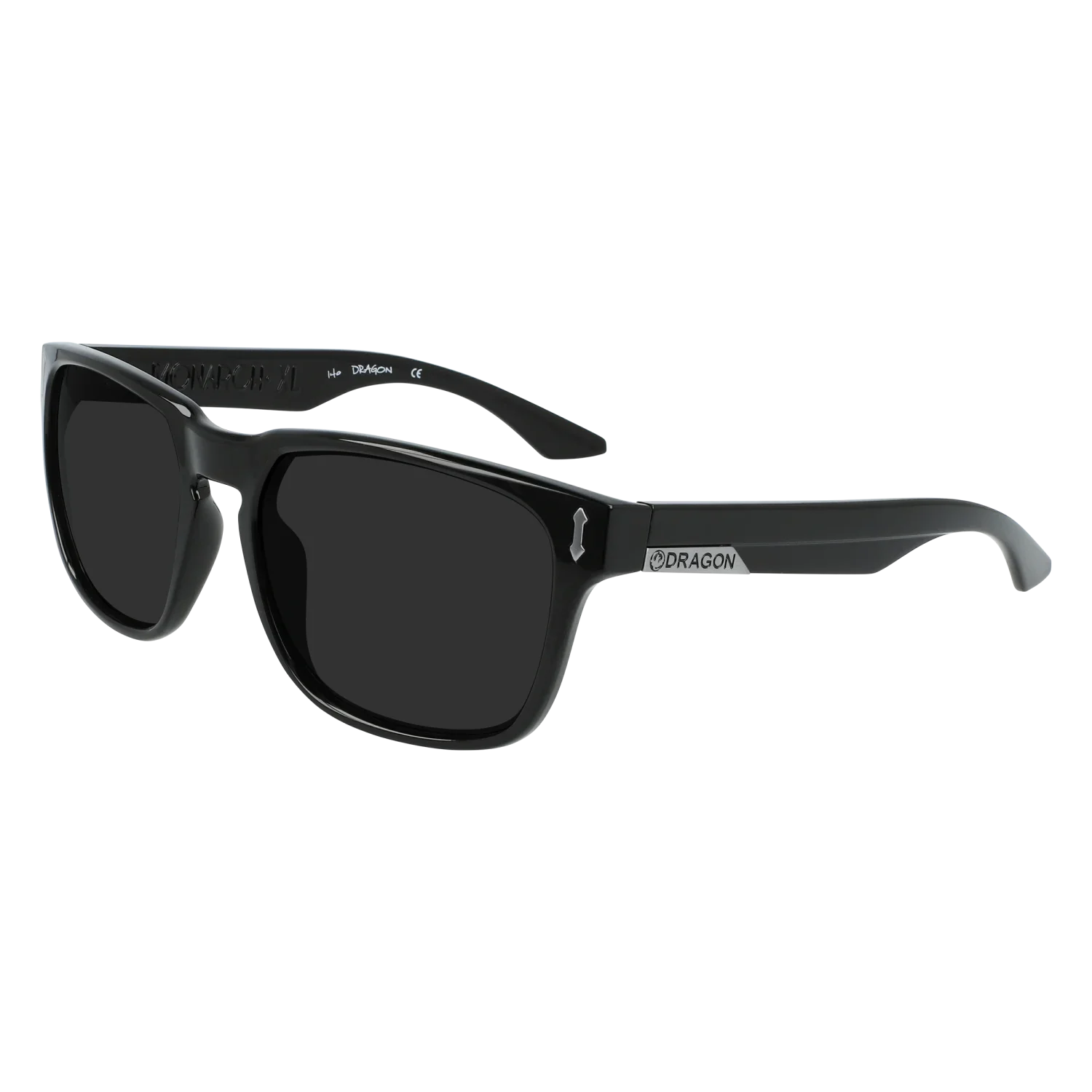 'Dragon Monarch XL Performance Polar LumaLens Sunglasses' in 'Jet W/ Lumalens Smoke Polar' colour
