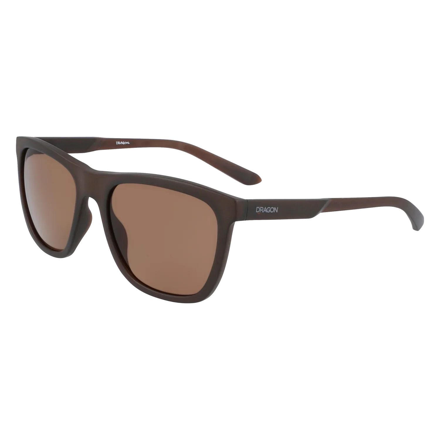'Dragon Wilder LumaLens Sunglasses' in 'Matte Dark Brown Crystal W/ Lumalens Brown' colour