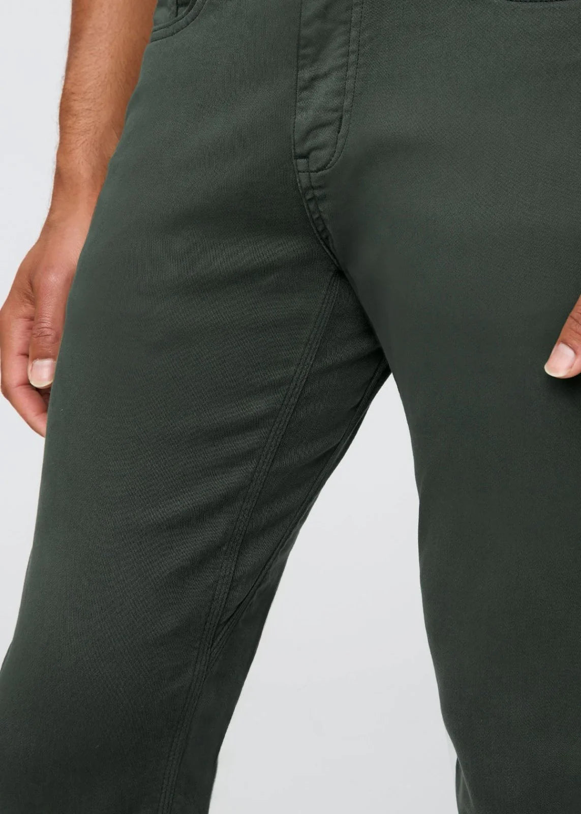 'Du/er No Sweat Pant Slim' in 'Peat' colour