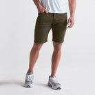 'Du/er No Sweat Shorts Relaxed' in 'Army Green' colour