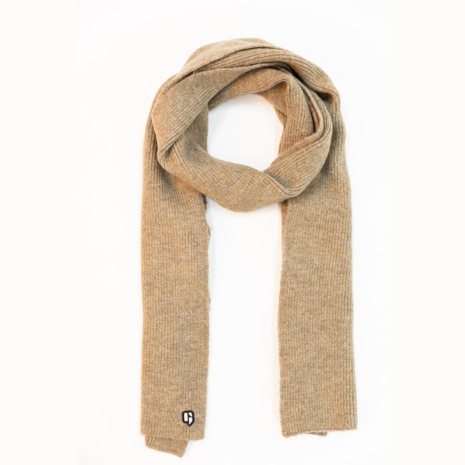 'Garcia I31331 Knitted Scarf' in 'Golden Brown' colour