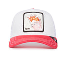 'Goorin Bros. The Flirty Bird Trucker Hat' in 'White & Pink' colour