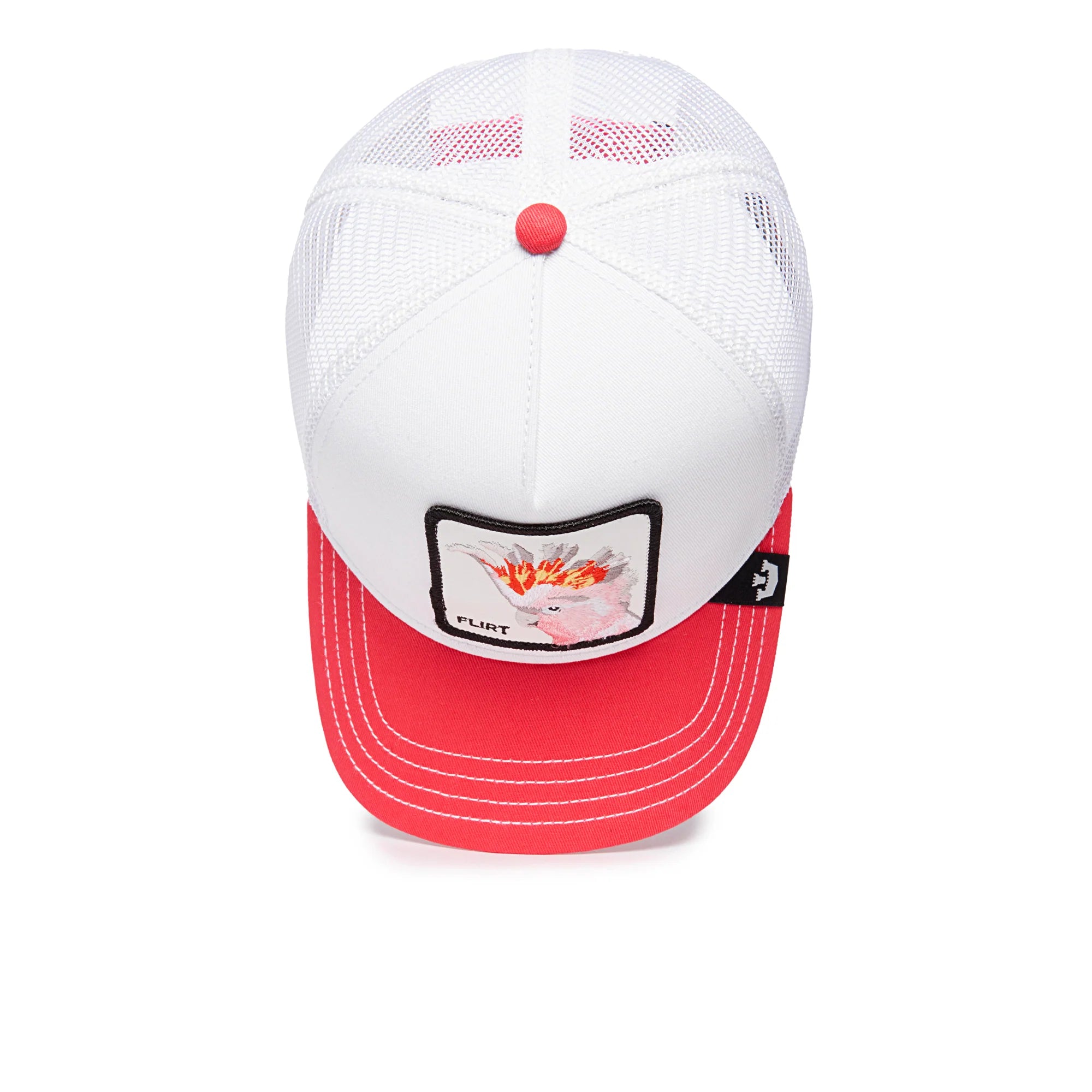 'Goorin Bros. The Flirty Bird Trucker Hat' in 'White & Pink' colour