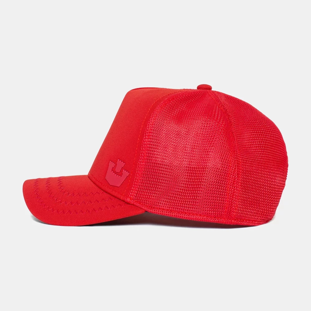 'Goorin Bros. Gateway Trucker Hat' in 'Red' colour