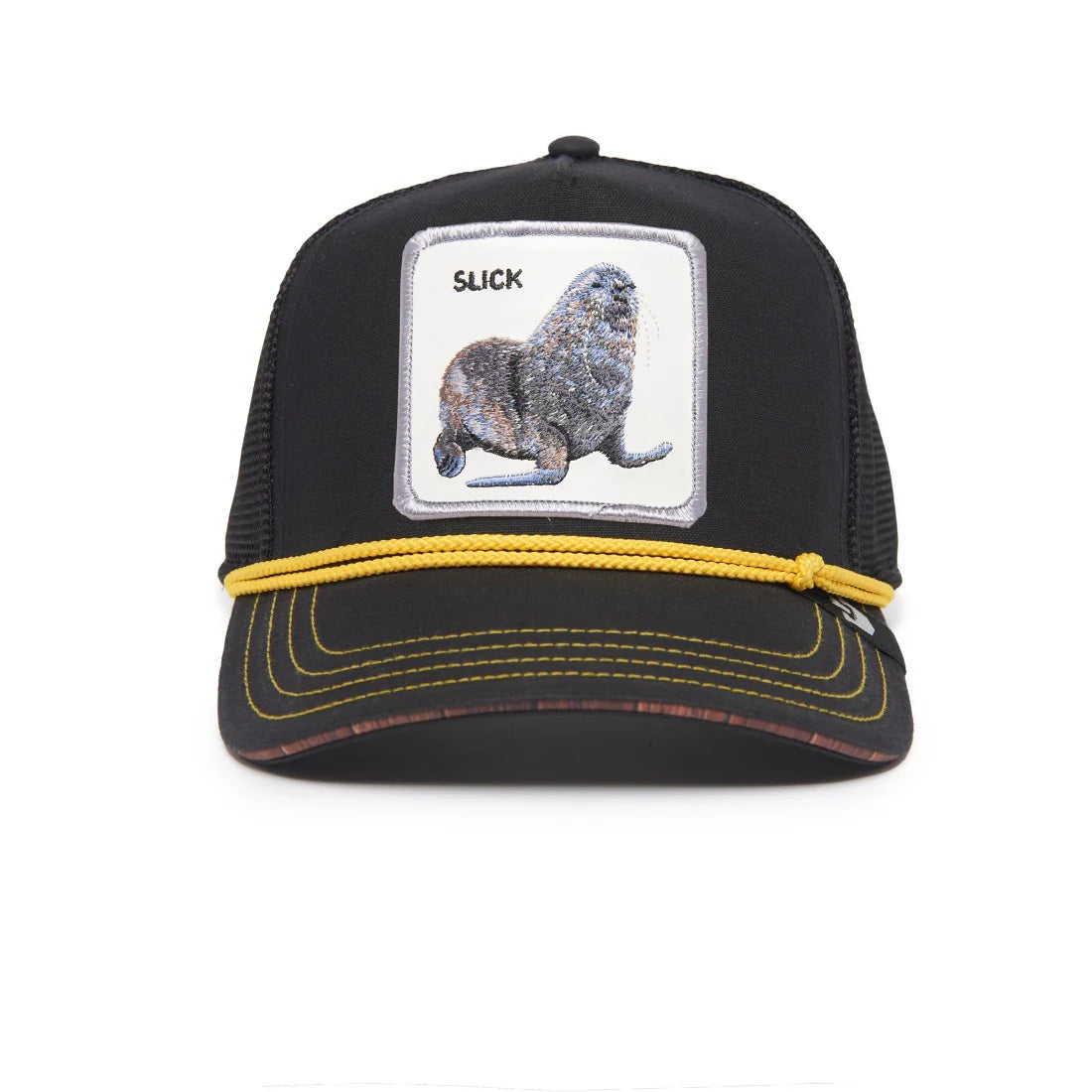 'Goorin Bros. Seal of Approval Trucker Hat' in 'Black' colour