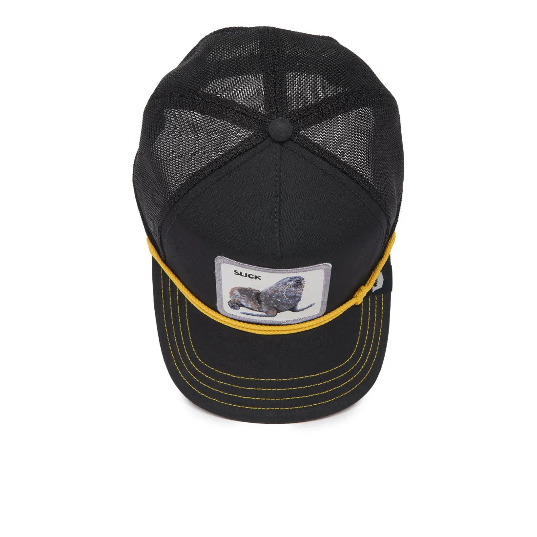 'Goorin Bros. Seal of Approval Trucker Hat' in 'Black' colour