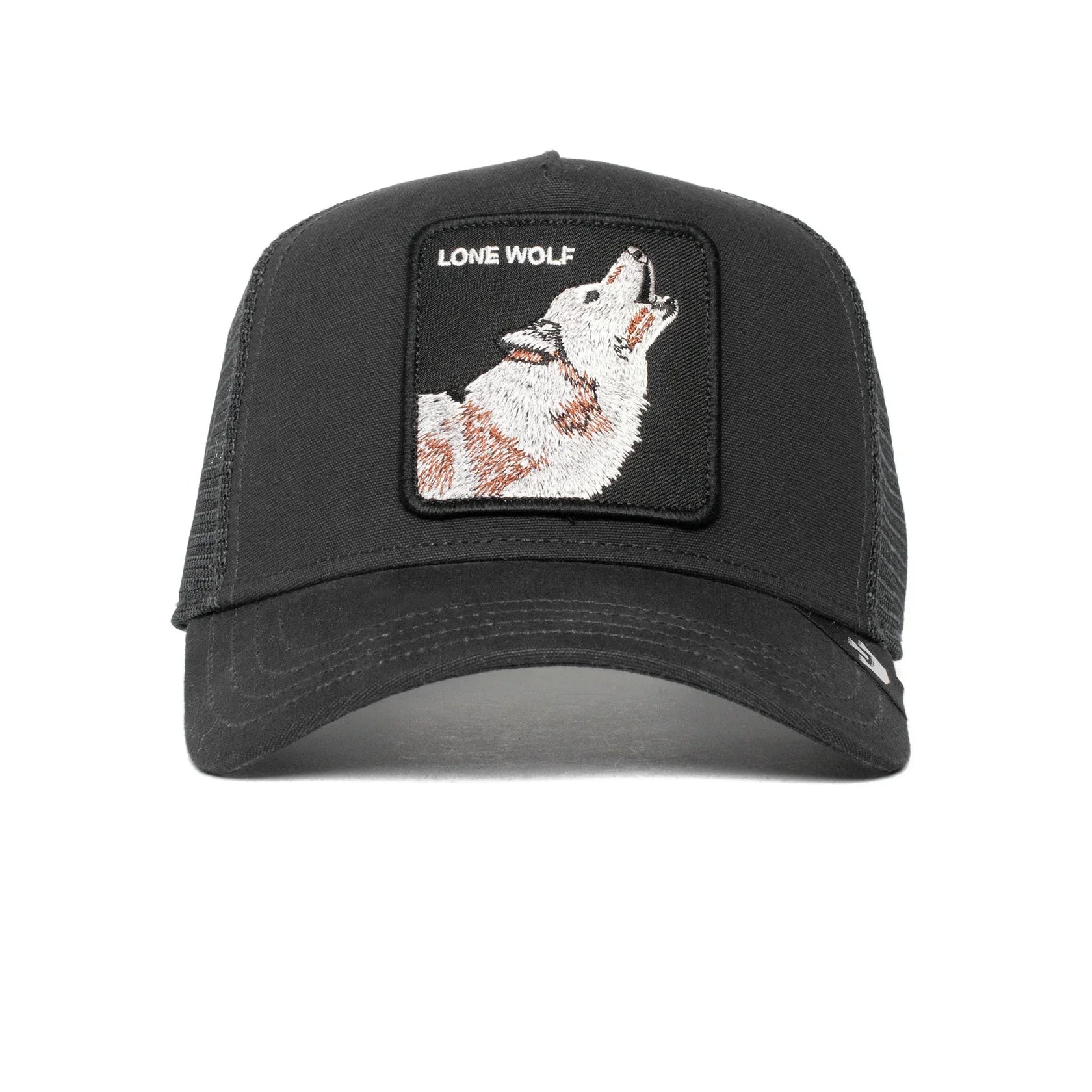 'Goorin Bros. The Lone Wolf Trucker Hat' in 'Black' colour
