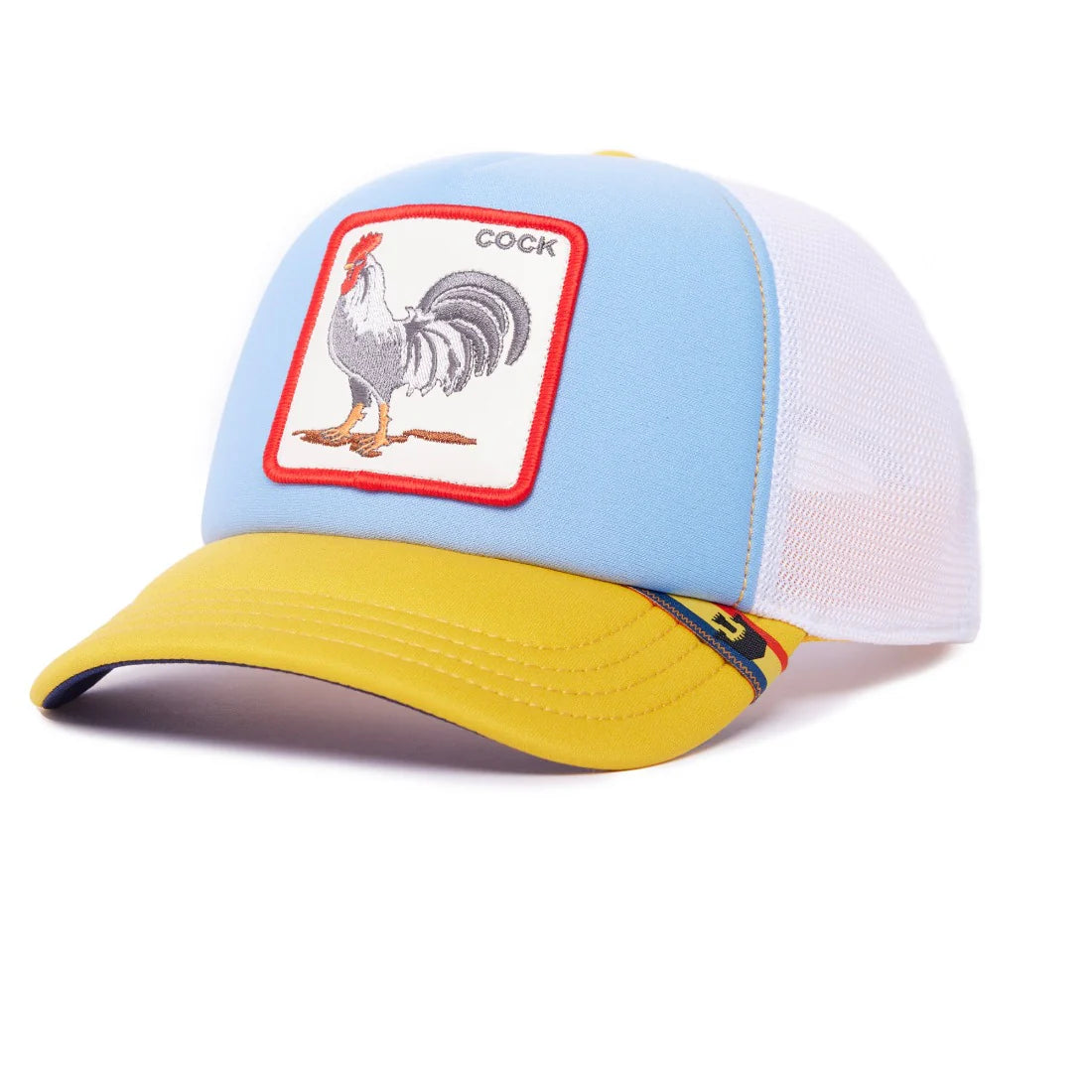 'Goorin Bros. First Cock Trucker Hat' in 'Blue' colour