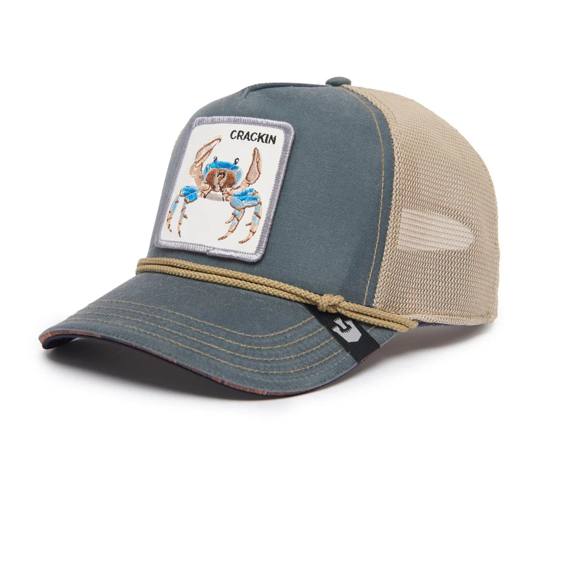 'Goorin Bros. Wuz Cracken Trucker Hat' in 'Slate' colour