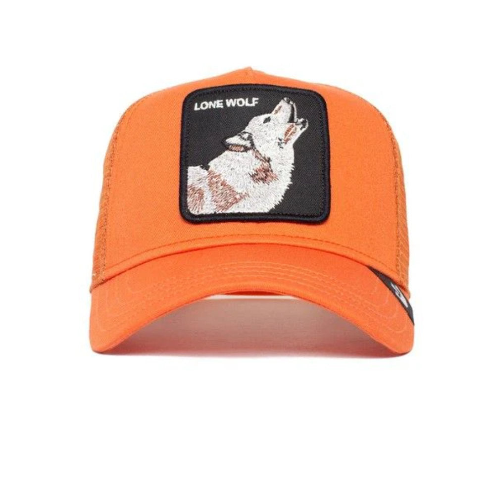 The Lone Wolf Trucker Hat Pumpkin One Size