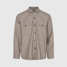 'MINIMUM Kendo 9657 Overshirt' in 'Greige Melange' colour