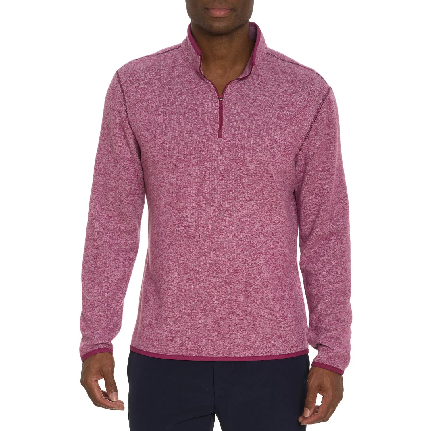 'Robert Graham Cariso Pullover 1/4 Zip Sweater' in 'Berry' colour