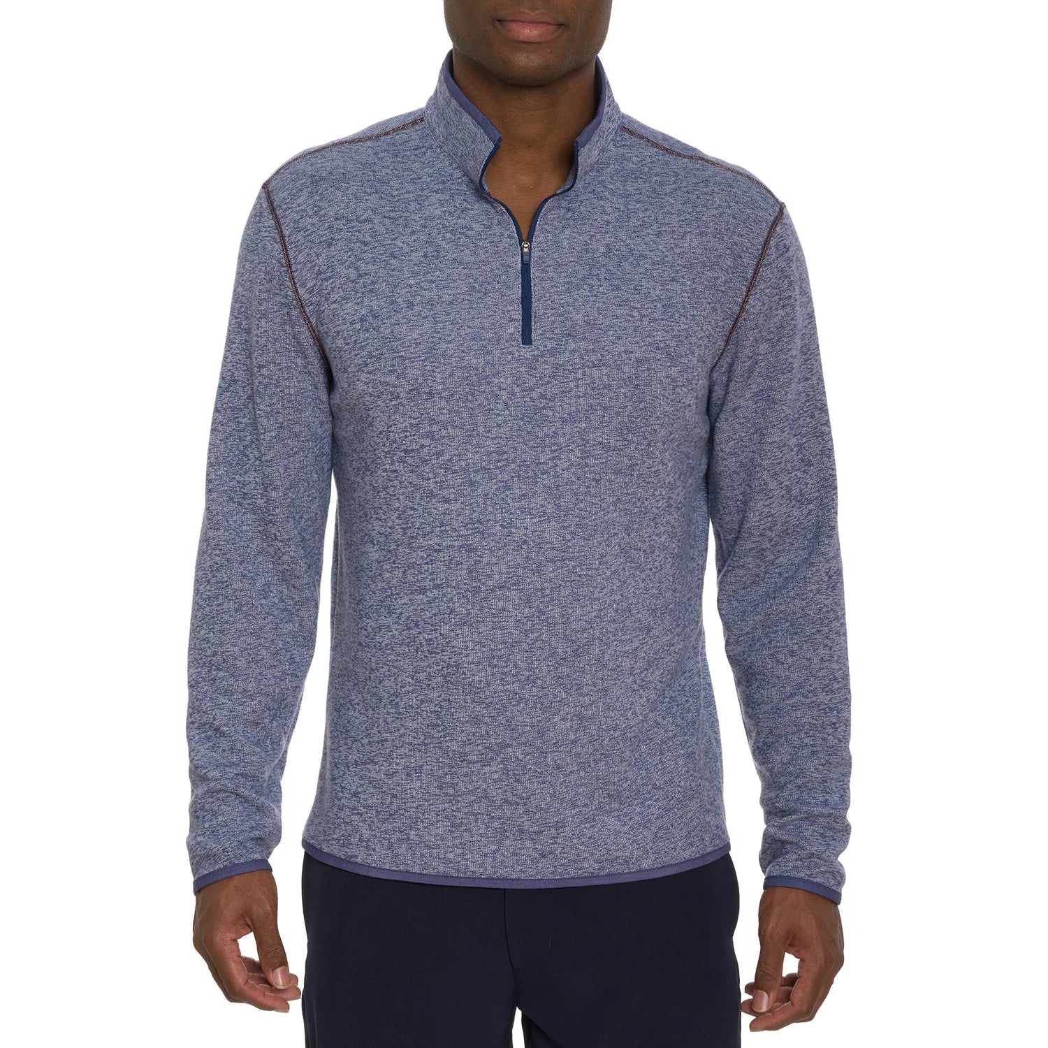 'Robert Graham Cariso Pullover 1/4 Zip Sweater' in 'Navy' colour