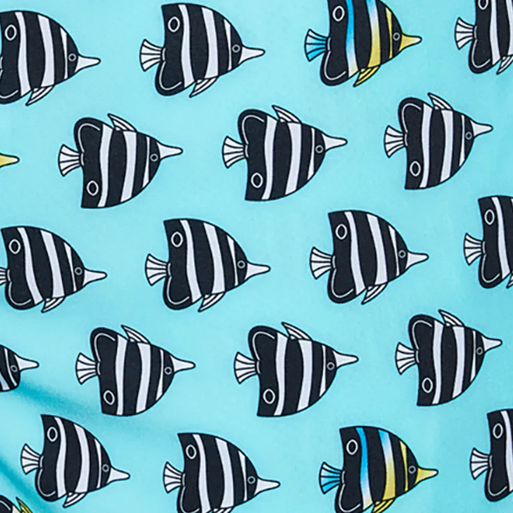 'SAXX Betawave 9" Swim Shorts' in 'Fish Tank' colour