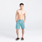 'SAXX Betawave 9" Swim Shorts' in 'Fish Tank' colour