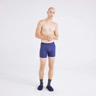 'SAXX Droptemp Boxer Brief - Astro' in 'Blue Heather' colour