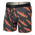 'SAXX Quest Boxer Brief' with 'Black Coho' print