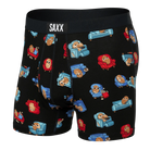 'SAXX Ultra Boxer Brief' with 'Black Couch Potato' print