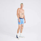 'SAXX Ultra Boxer Brief' with 'Sail Blue Fish On' print