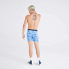 'SAXX Ultra Boxer Brief' with 'Sail Blue Fish On' print