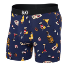 'SAXX Ultra Boxer Brief' with 'Astro Blue Vice Squad' print