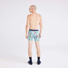 'SAXX Vibe Xtra Boxer Brief' with 'Aqua Pickleball Legends' print