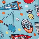 'SAXX Vibe Xtra Boxer Brief' with 'Aqua Pickleball Legends' print