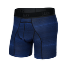 'Saxx Kinetic Light Compression Mesh Boxer Brief - Variegated Stripe' in 'Blue' colour