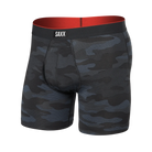 'Saxx Multi-Sport Mesh Boxer Brief - Remote Camo' in 'Faded Black' colour