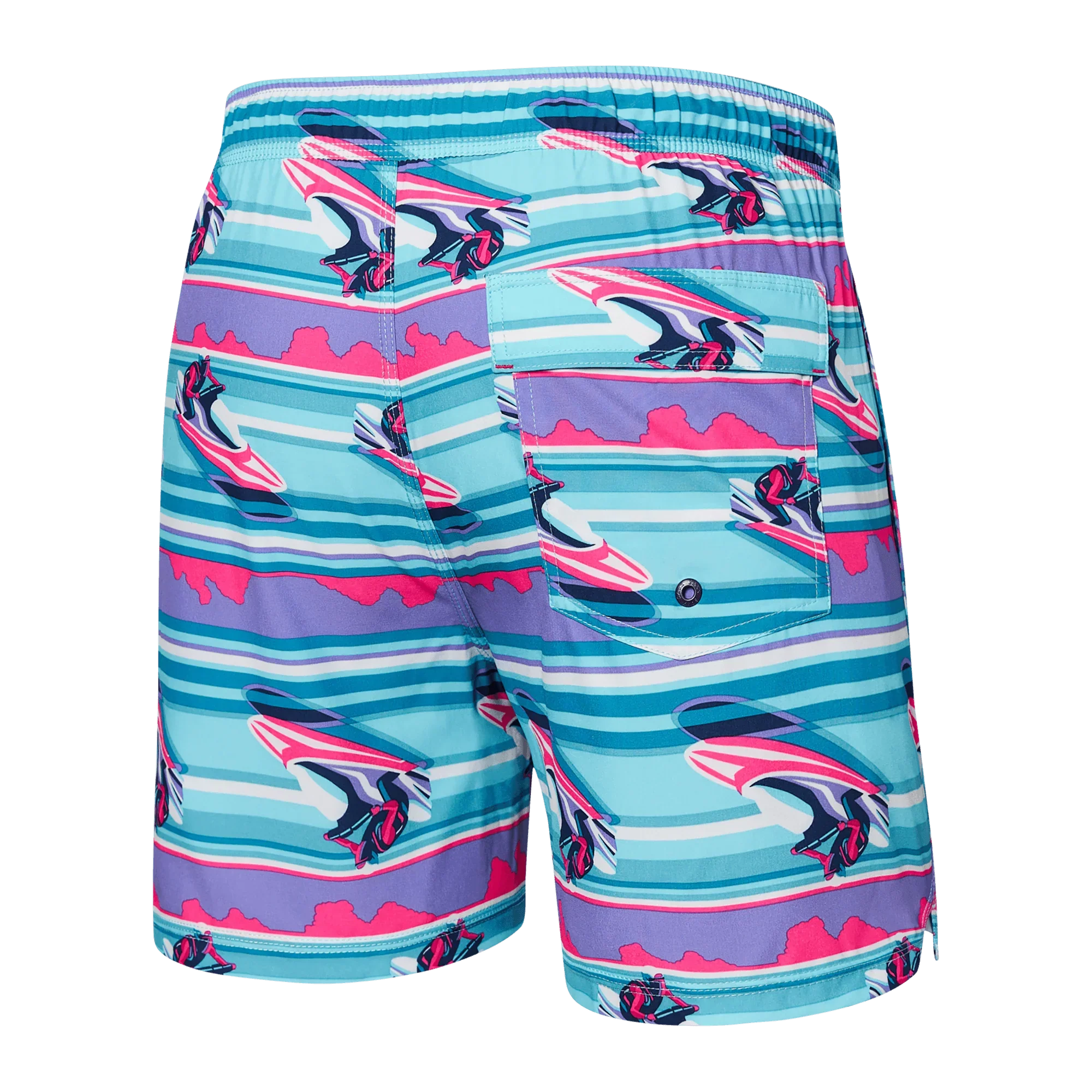 SAXX Oh Buoy 5 Swim Shorts NYLA Fresh Thread