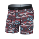 'Saxx Quest Quick Dry Mesh Boxer Brief - Ikat Stripe' in 'Multi' colour