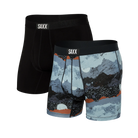 'Saxx Ultra Boxer Briefs' in 'Peak Winter' and 'Black' colours