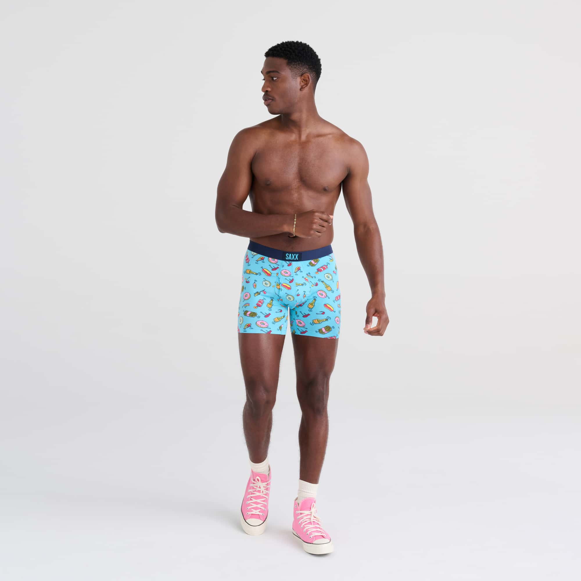 'SAXX Ultra Super Soft Boxer Brief - I'll Try Anything' in 'Maui' colour