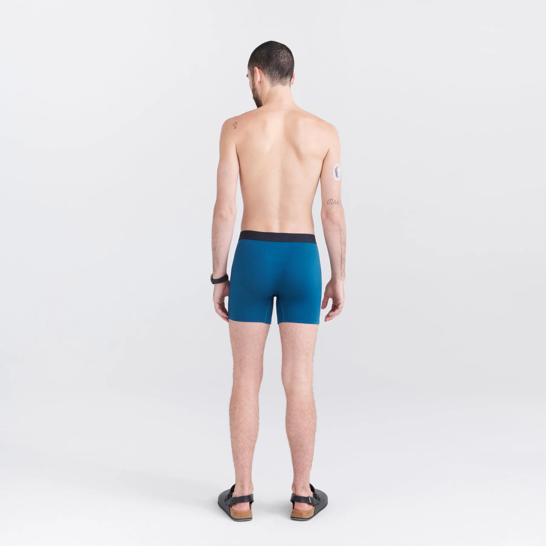 'Saxx Ultra Super Soft Boxer Brief - Deep Ocean' in 'Blue' colour