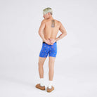 'Saxx Vibe Super Soft Boxer Brief - Winter Action' in 'Sport Blue' colour