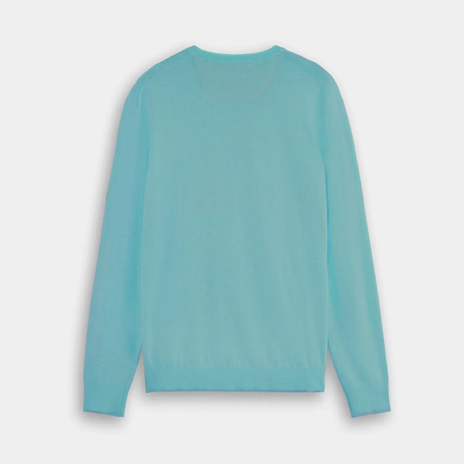 'Scotch & Soda Crew Neck Pullover Sweater' in 'Topaz' colour