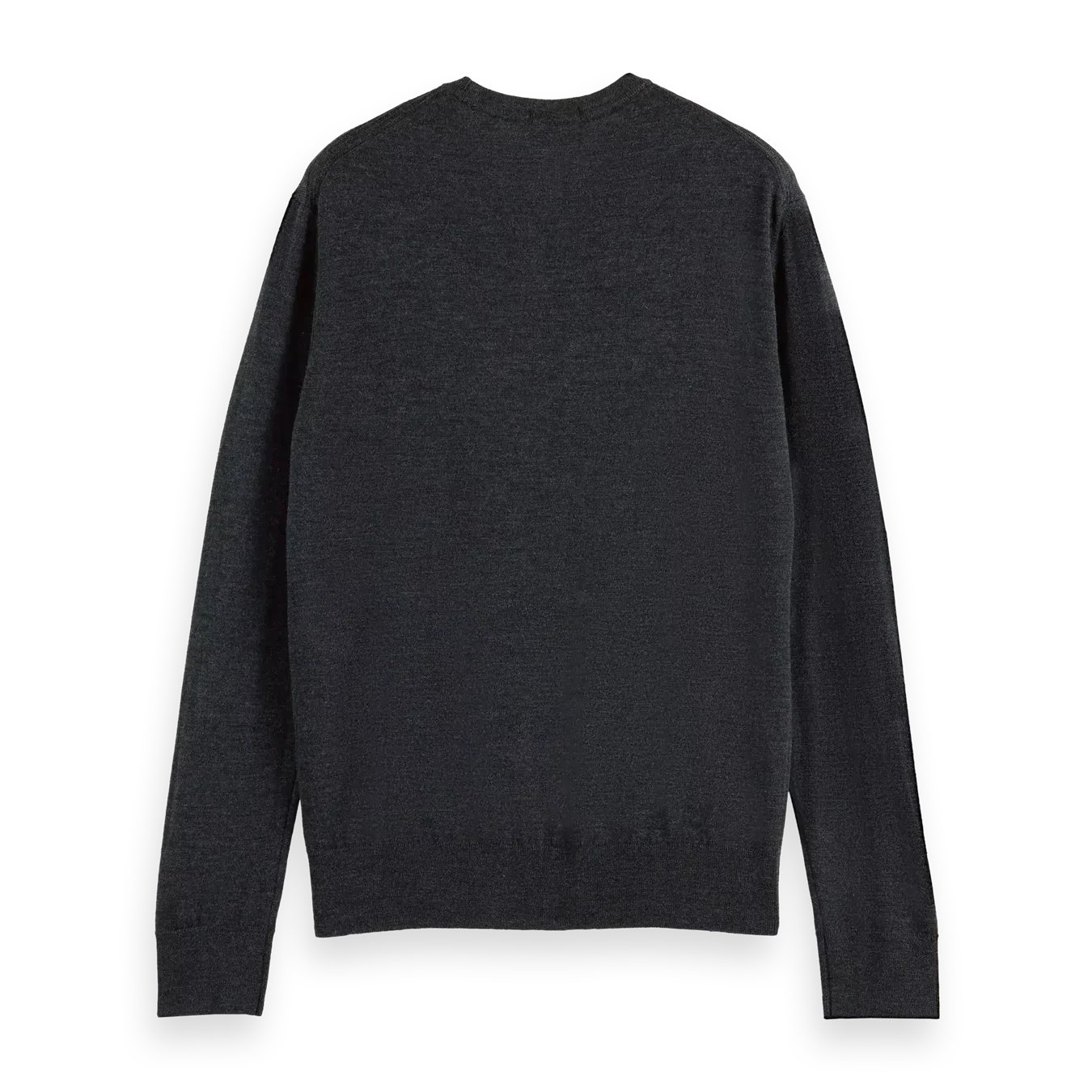 'Scotch & Soda Merino Wool Essential Crew Neck Sweater' in 'Graphite Melange' colour