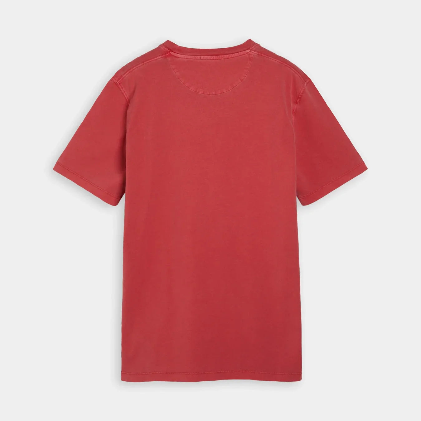 'Scotch & Soda Garment-Dyed Jersey T-Shirt' in 'Amp Red' colour