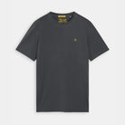 'Scotch & Soda Garment-Dyed Jersey T-Shirt' in 'Black Vinyl' colour
