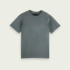 'Scotch & Soda Garment-Dyed Jersey T-Shirt' in 'Faded Black' colour