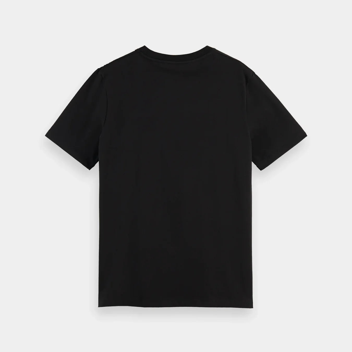 'Scotch & Soda Crewneck Jersey T-Shirt In Organic Cotton' in 'Black' colour