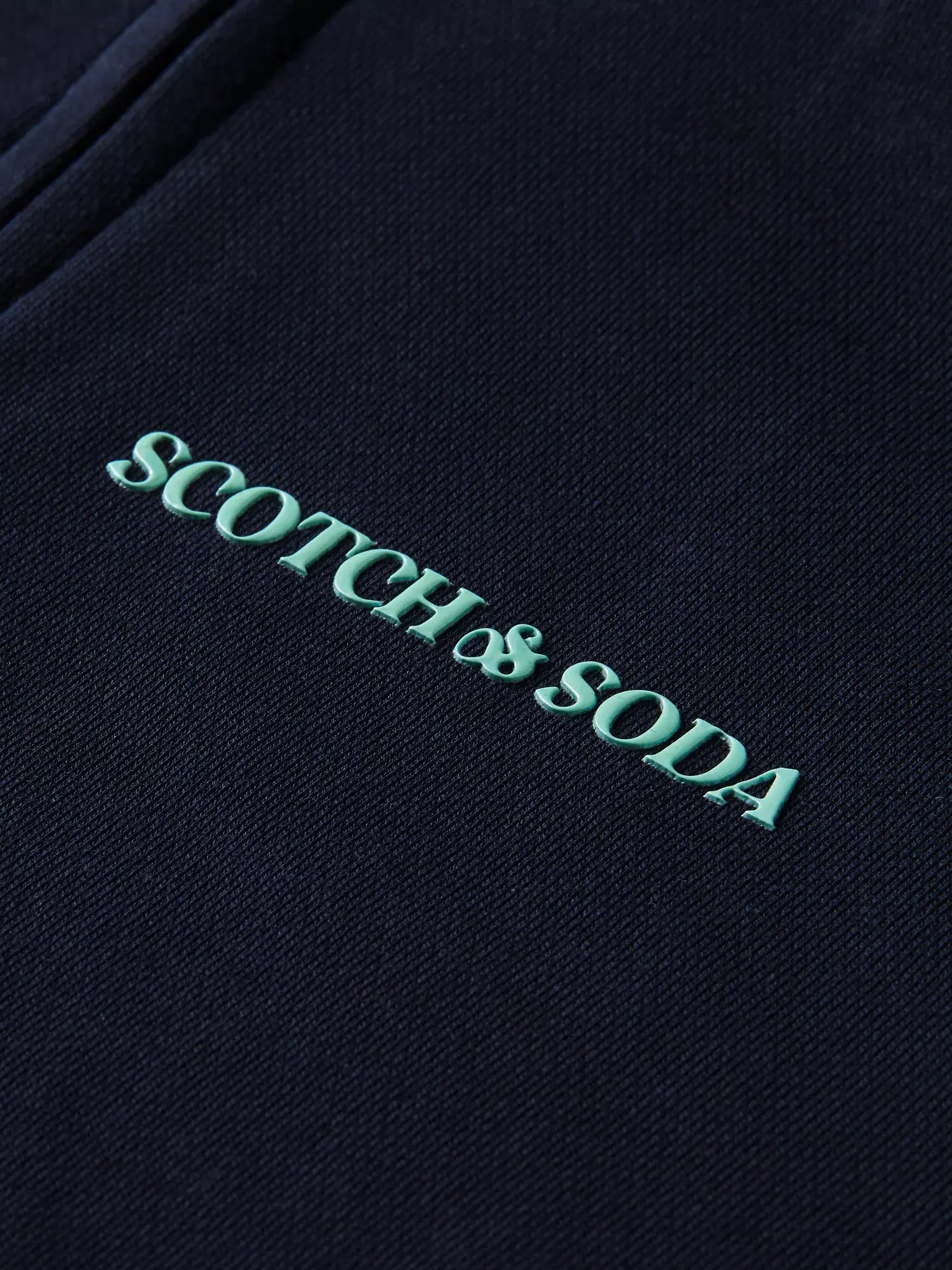 'Scotch & Soda Unisex Organic Cotton Zip-Thru Hoodie' in 'Night' colour