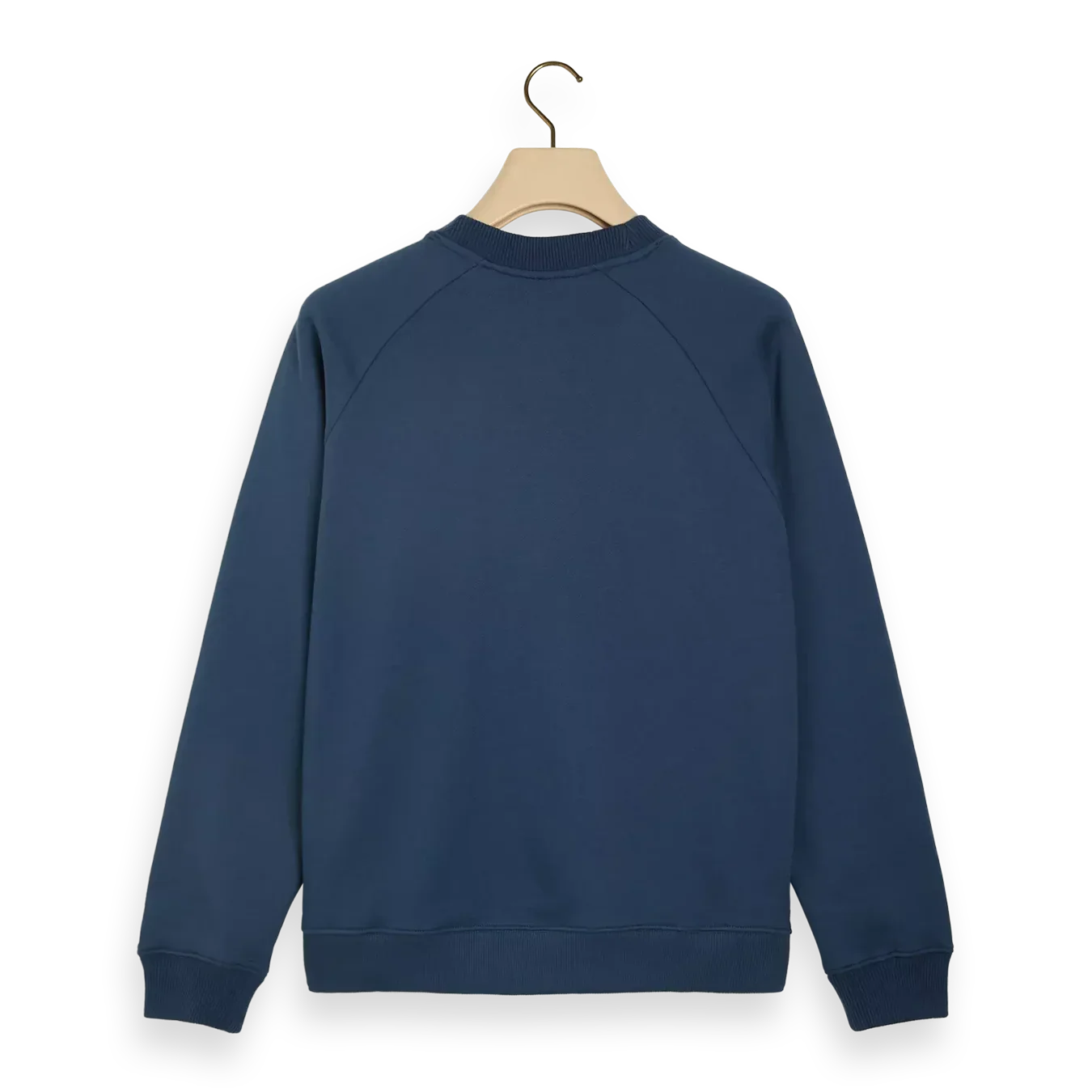 'Scotch & Soda Unisex Organic Cotton Crewneck Sweater' in 'Storm Blue' colour
