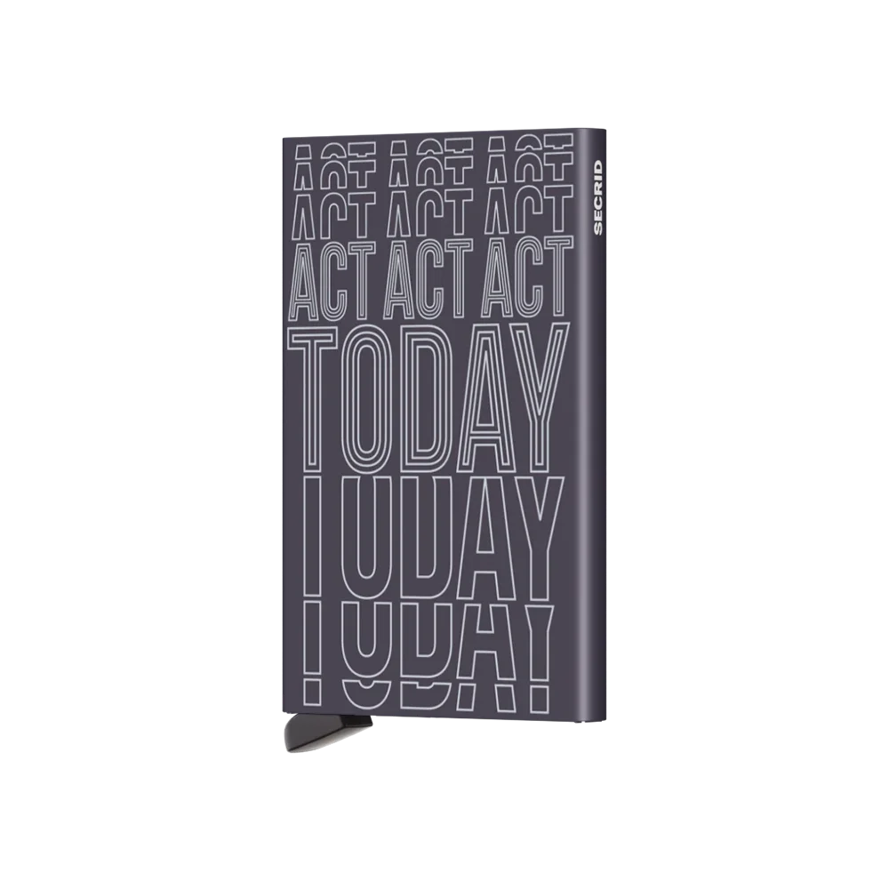 'Secrid Cardprotector - Laser Act Today' in 'Dark Purple' colour