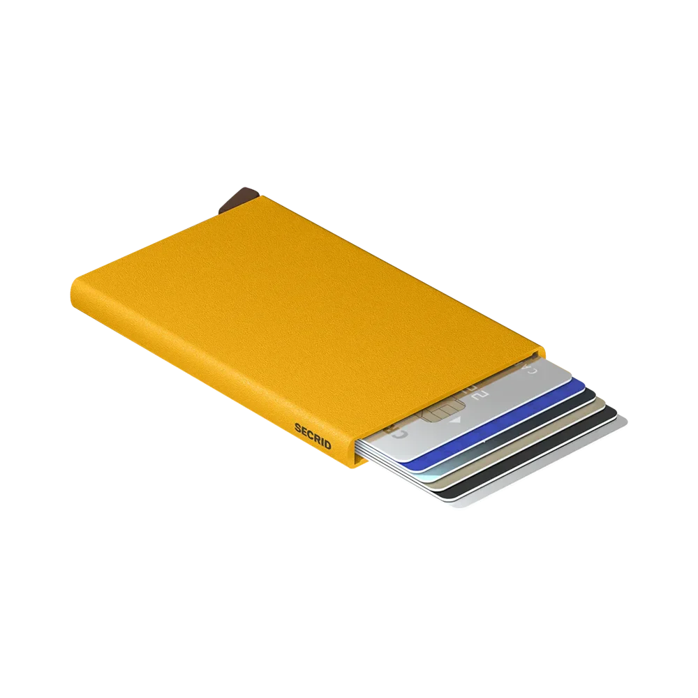'Secrid Cardprotector - Powder' in 'Ochre' colour