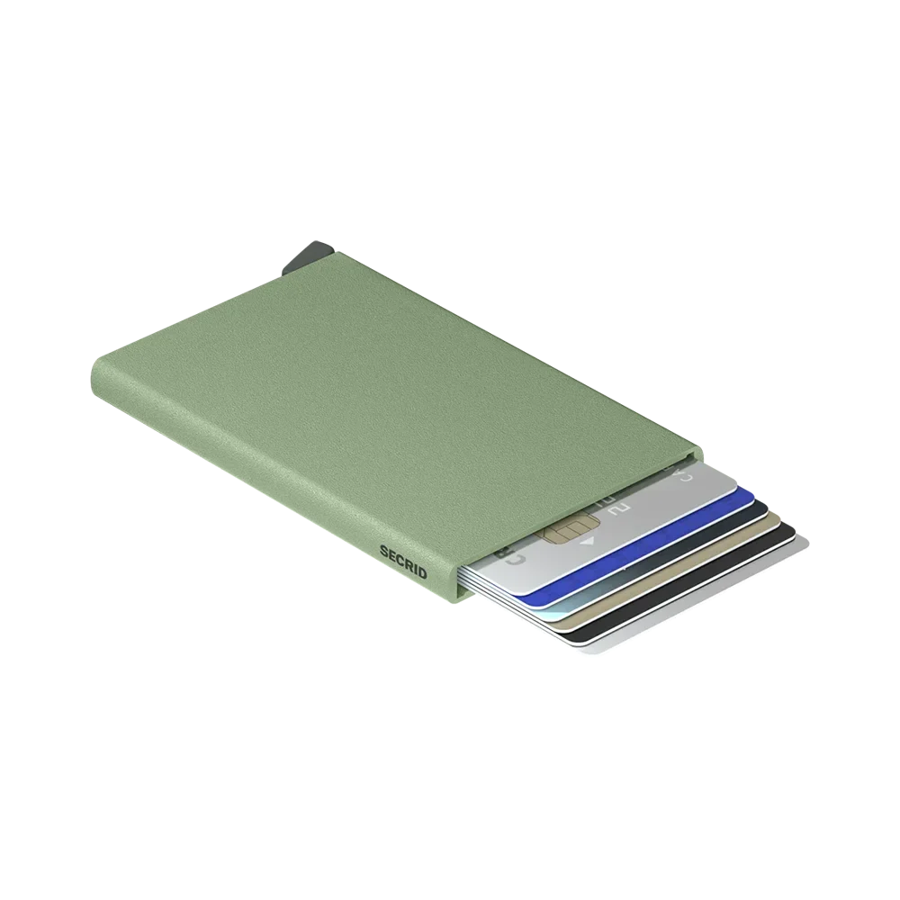 'Secrid Cardprotector - Powder' in 'Pistachio' colour