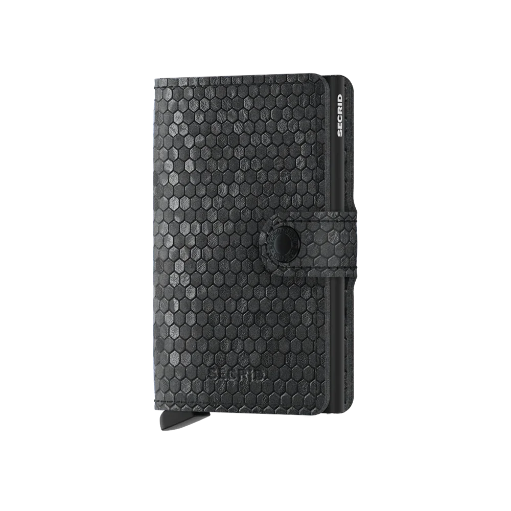 'Secrid Miniwallet - Hexagon' in 'Black' colour