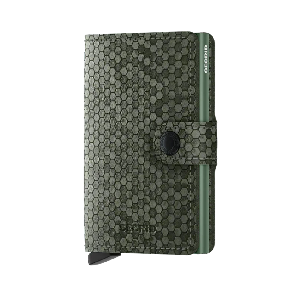 'Secrid Miniwallet - Hexagon' in 'Green' colour