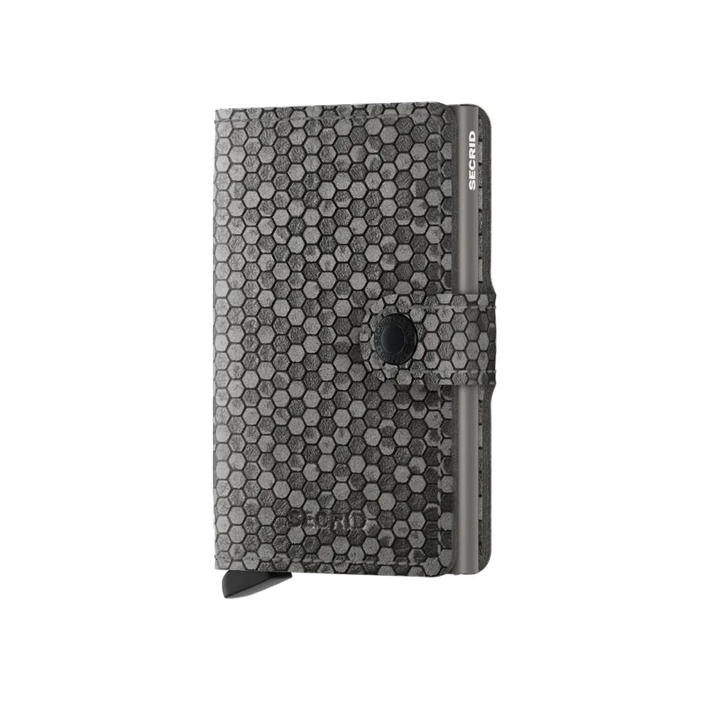 'Secrid Miniwallet - Hexagon' in 'Grey' colour